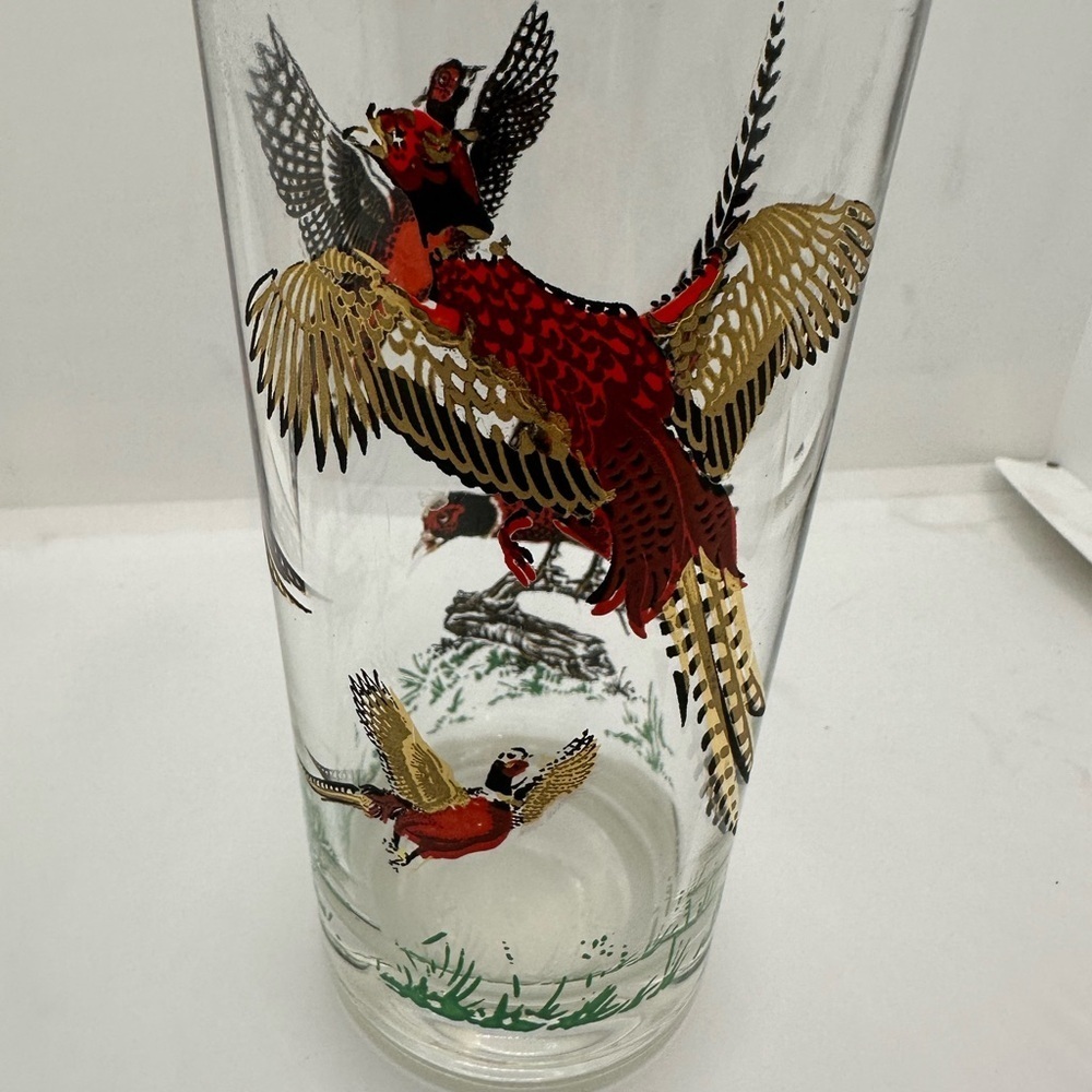 Elegant Pheasant Glass Tumbler